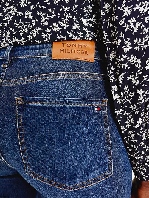 Denim Tommy Hilfiger TH Flex Mid Rise Bootcut Women's Jeans | TH374UWG