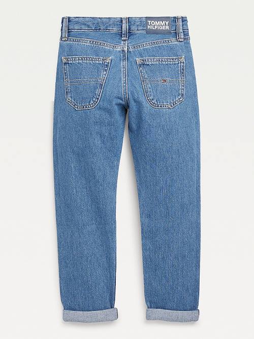 Denim Tommy Hilfiger TH Modern Straight Logo Boys' Jeans | TH432EZA