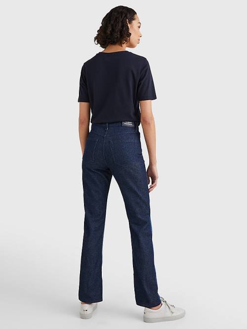 Denim Tommy Hilfiger Tommy Icons High Rise Straight Women's Jeans | TH950UQF