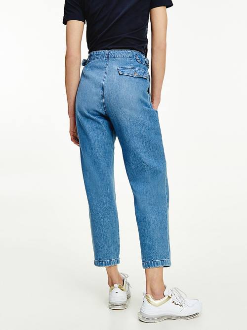 Denim Tommy Hilfiger Tommy Icons Mom Tapered Utility Women's Jeans | TH845XID