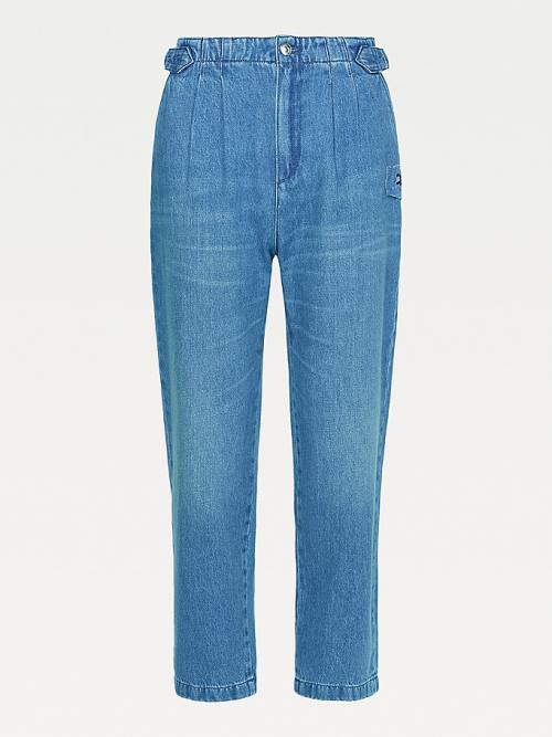 Denim Tommy Hilfiger Tommy Icons Mom Tapered Utility Women's Jeans | TH845XID