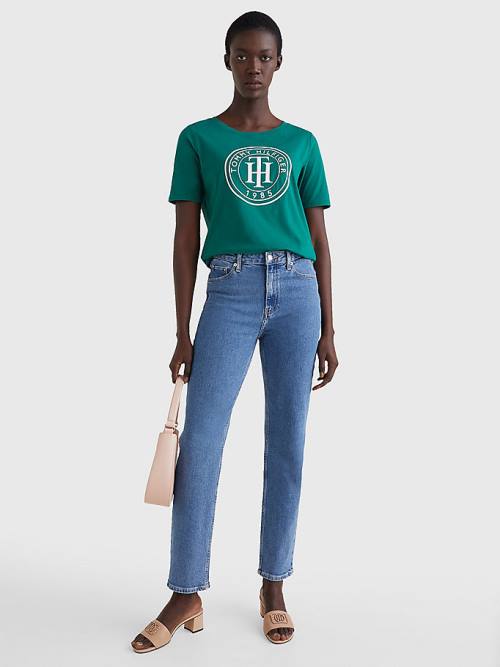 Denim Tommy Hilfiger Venice Mid Rise Slim Faded Women's Jeans | TH431OHW