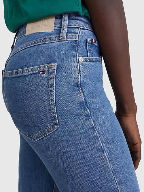 Denim Tommy Hilfiger Venice Mid Rise Slim Faded Women's Jeans | TH431OHW