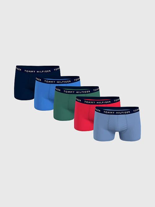 Gold Tommy Hilfiger 5-Pack Logo Waistband Trunks Men\'s Underwear | TH829PHV