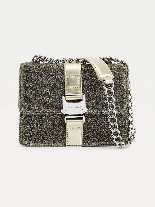 Gold Tommy Hilfiger Metallic Crossover Women\'s Bags | TH347HWP