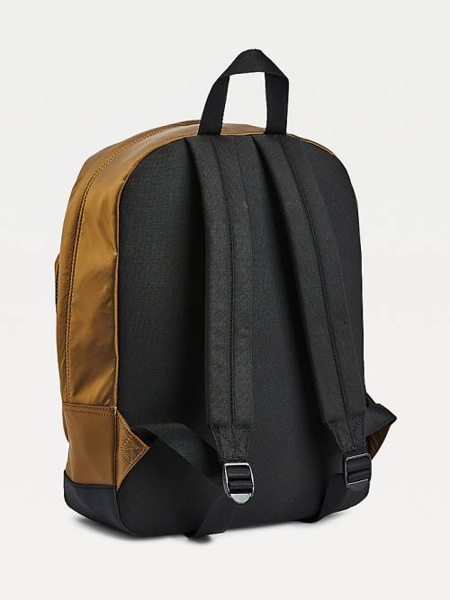 Gold Tommy Hilfiger Utility Backpack Men's Bags | TH496OSR