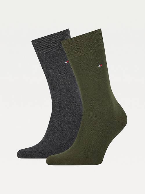 Green Tommy Hilfiger 2-Pack Classic Men\'s Socks | TH432BED