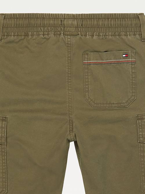 Green Tommy Hilfiger Adaptive Cargo Joggers Boys' Pants | TH184EBG