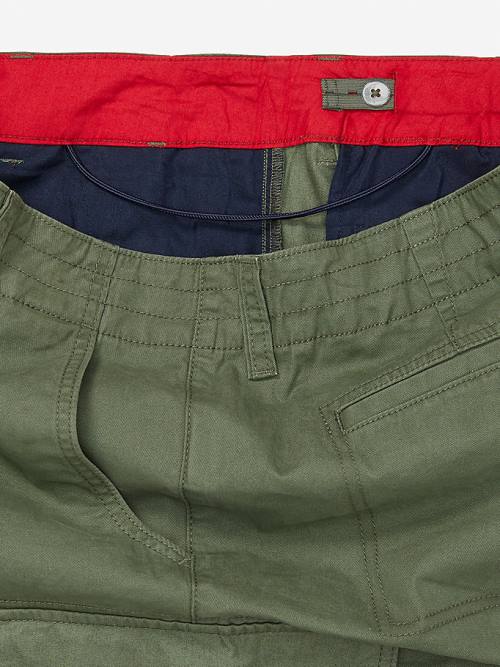 Green Tommy Hilfiger Adaptive Cargo Men's Shorts | TH359PTB