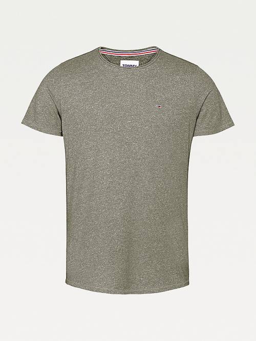 Green Tommy Hilfiger Classics Slim Fit Men's T Shirts | TH018MCW