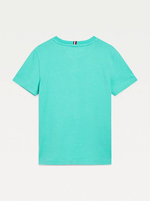 Green Tommy Hilfiger Essential Organic Cotton Girls' T Shirts | TH257XOH