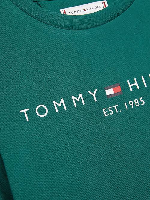 Green Tommy Hilfiger Essential Organic Cotton Boys' T Shirts | TH496FAS