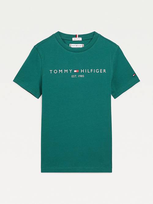 Green Tommy Hilfiger Essential Organic Cotton Boys\' T Shirts | TH496FAS