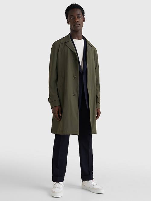 Green Tommy Hilfiger Light Trench Men's Coats | TH028DPS