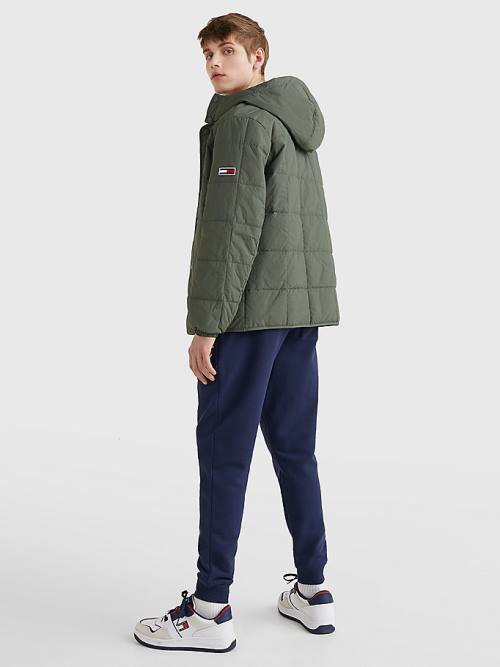 Green Tommy Hilfiger Lightweight Quilted Men's Jackets | TH461CLH