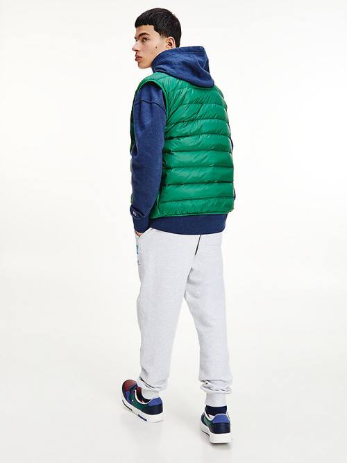 Green Tommy Hilfiger Packable Light Down Vest Men's Jackets | TH741UYQ