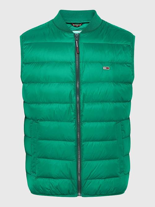 Green Tommy Hilfiger Packable Light Down Vest Men's Jackets | TH741UYQ