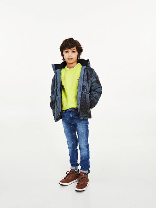 Green Tommy Hilfiger Photo Print Boys\' Jackets | TH614BTO