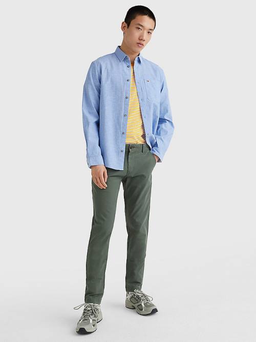 Green Tommy Hilfiger Scanton Slim Fit Chinos Men's Pants | TH943QOR