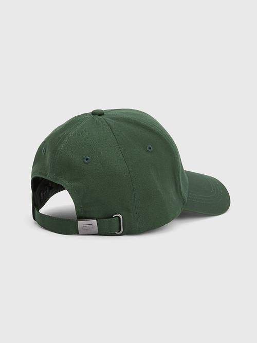 Green Tommy Hilfiger TH Established Baseball Cap Men's Hats | TH563JSH