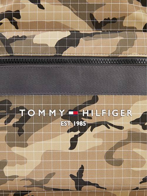 Green Tommy Hilfiger TH Established Camouflage Backpack Men's Bags | TH105MWR