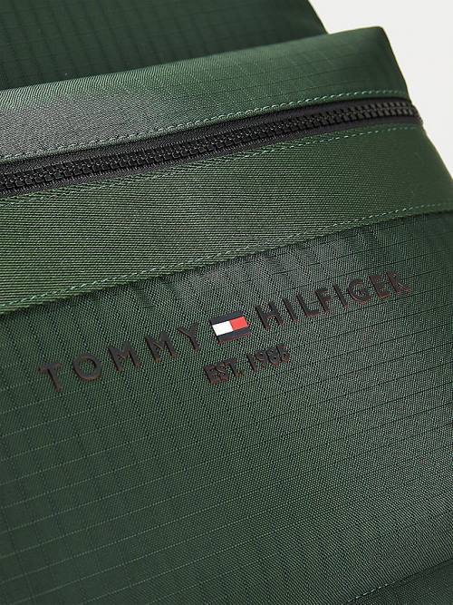 Green Tommy Hilfiger TH Established Recycled Polyester Backpack Men's Bags | TH318YBH