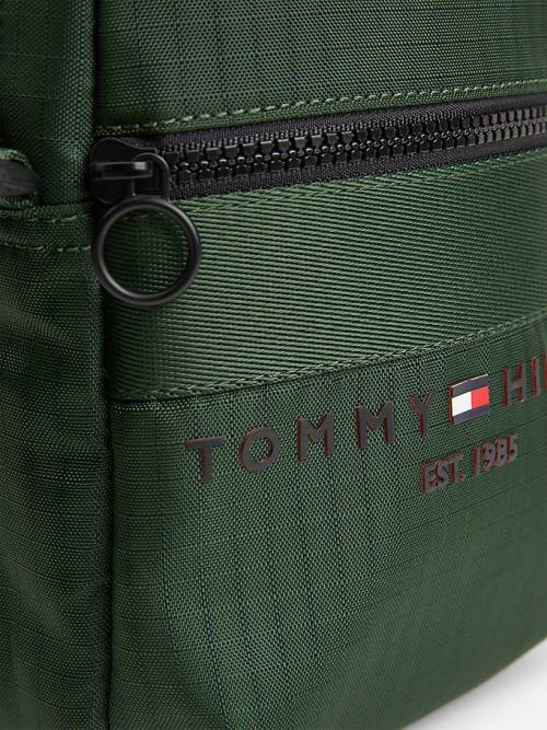 Green Tommy Hilfiger TH Established Small Reporter Men's Bags | TH571WBM