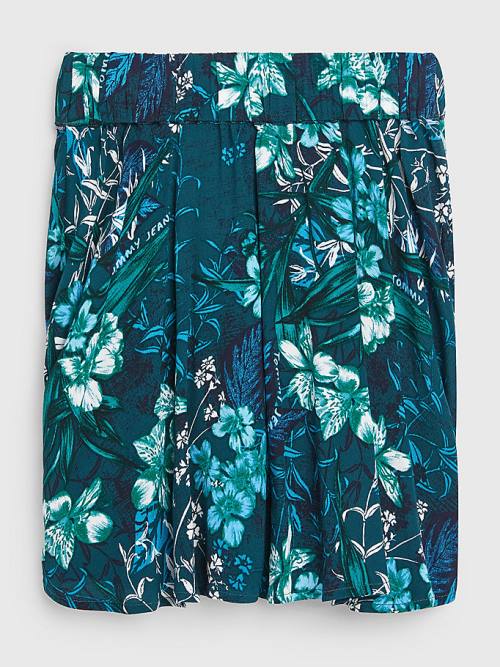 Green Tommy Hilfiger Tropical Floral Girls' Skirts | TH263LPB