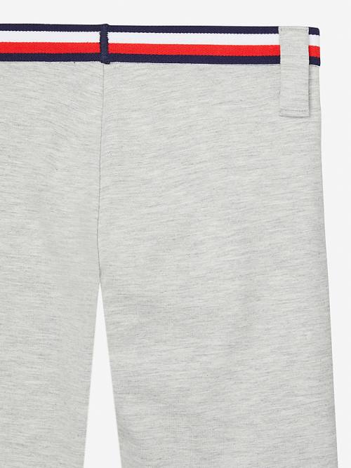 Grey Tommy Hilfiger Adaptive Tommy Icons Essential Leggings Girls' Pants | TH517XOL