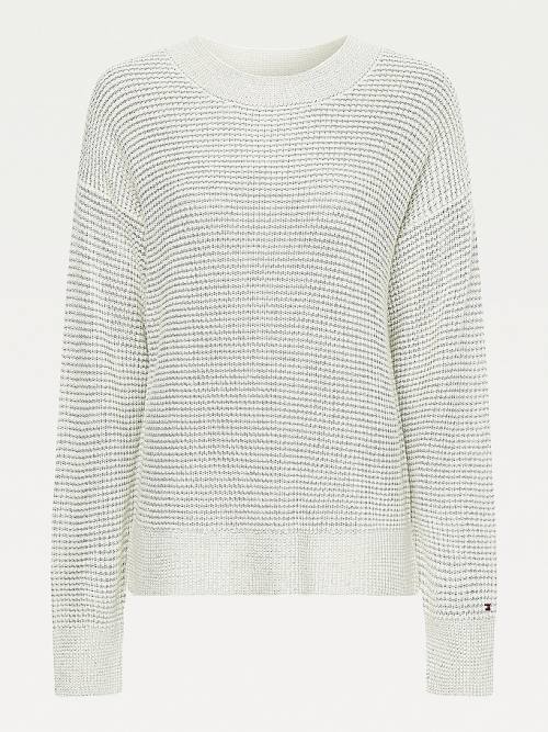 Grey Tommy Hilfiger Alpaca Wool Relaxed Fit Jumper Women's Sweaters | TH392RVE