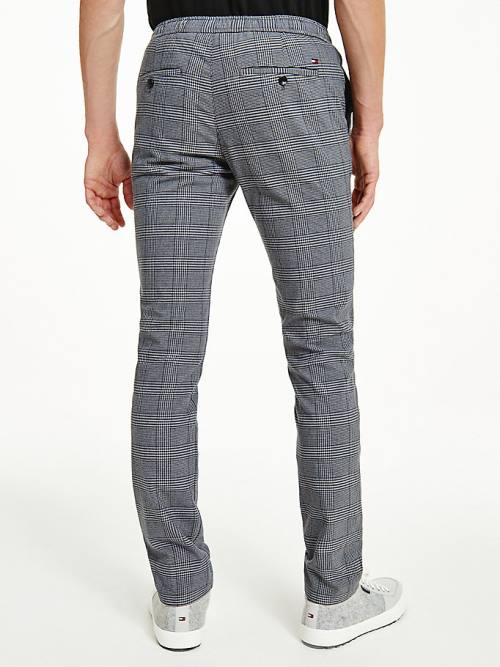 Grey Tommy Hilfiger Bleecker Slim Fit Check Men's Pants | TH427DQW