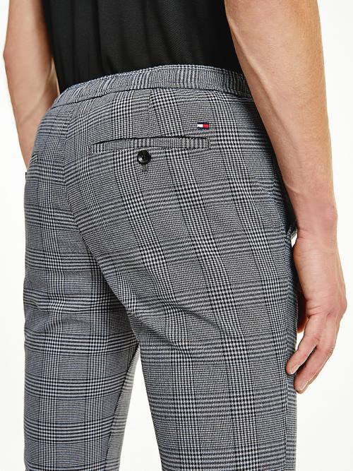 Grey Tommy Hilfiger Bleecker Slim Fit Check Men's Pants | TH427DQW