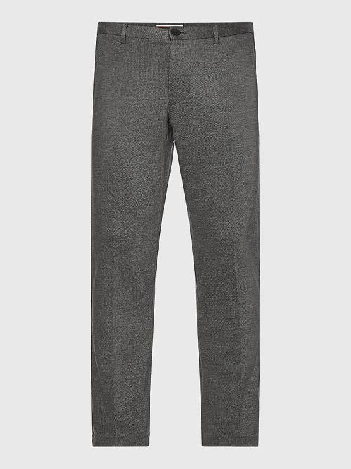 Grey Tommy Hilfiger Bleecker Slim Fit Jersey Chinos Men's Pants | TH357BNR