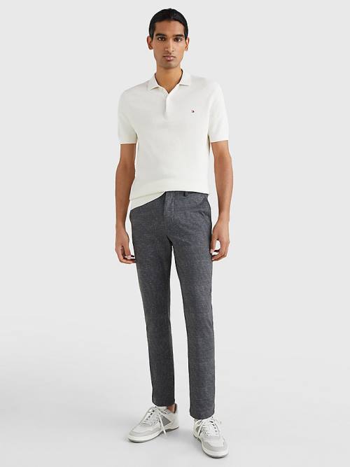 Grey Tommy Hilfiger Bleecker Slim Fit Jersey Men's Pants | TH963OMV