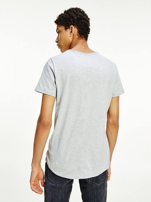 Grey Tommy Hilfiger Classics Slim Fit Men's T Shirts | TH957LDW