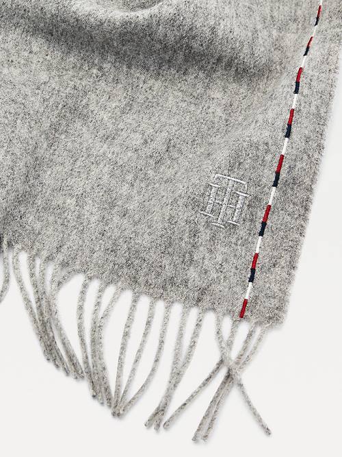 Grey Tommy Hilfiger Elevated Gradient Wool Women's Scarves | TH267KMG