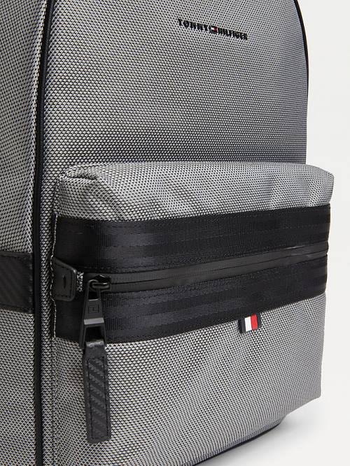 Grey Tommy Hilfiger Elevated Modern Woven Backpack Men's Bags | TH415LFN