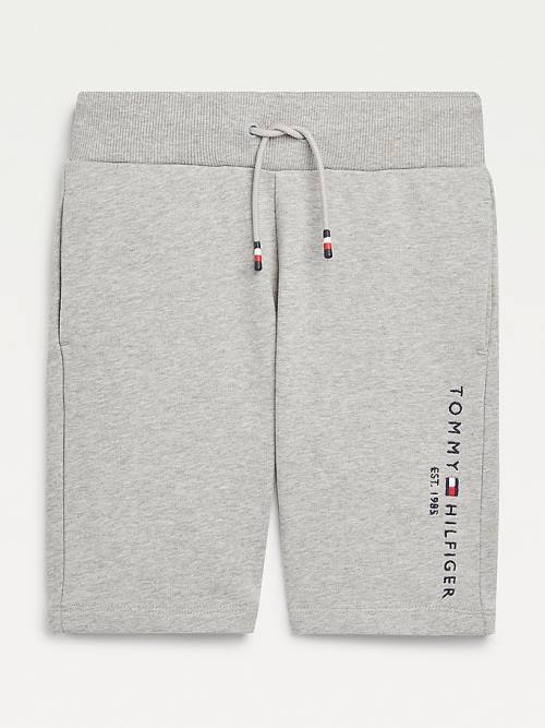 Grey Tommy Hilfiger Essential Drawstring Sweat Shorts Boys\' Pants | TH541AZJ