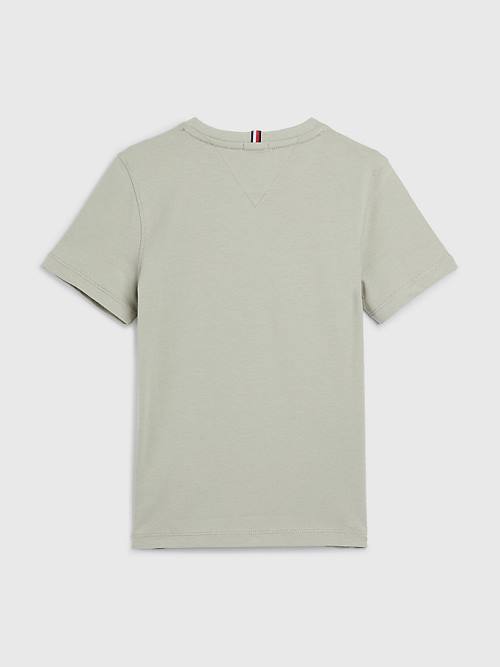 Grey Tommy Hilfiger Essential Organic Cotton Girls' T Shirts | TH049TNI