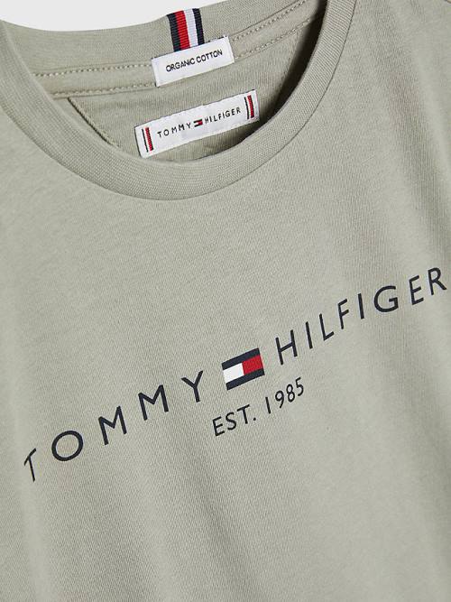 Grey Tommy Hilfiger Essential Organic Cotton Girls' T Shirts | TH049TNI