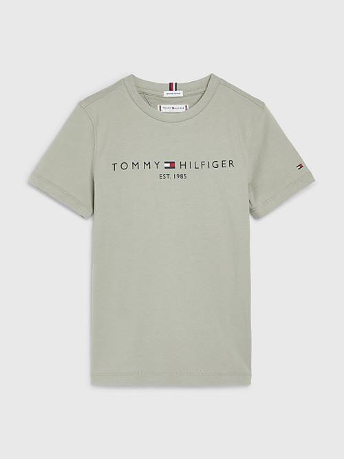 Grey Tommy Hilfiger Essential Organic Cotton Girls\' T Shirts | TH049TNI