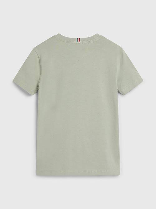 Grey Tommy Hilfiger Essential Organic Cotton Boys' T Shirts | TH643HBF