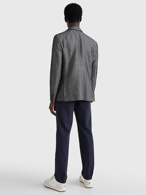 Grey Tommy Hilfiger Lardini Slim Fit Men's Blazers | TH203DKT