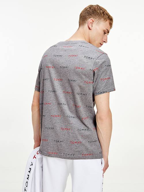 Grey Tommy Hilfiger Logo Embroidery Men's Pyjamas | TH429GEV