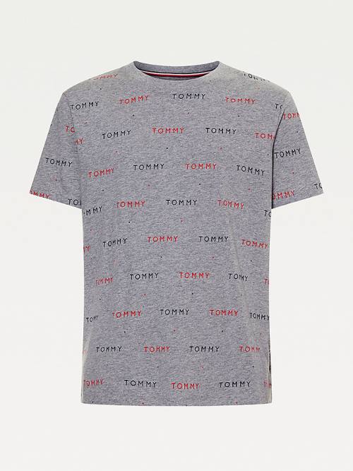 Grey Tommy Hilfiger Logo Embroidery Men's Pyjamas | TH429GEV