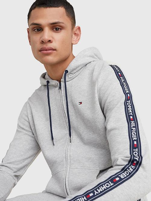 Grey Tommy Hilfiger Logo Tape Men's Pyjamas | TH504BAJ