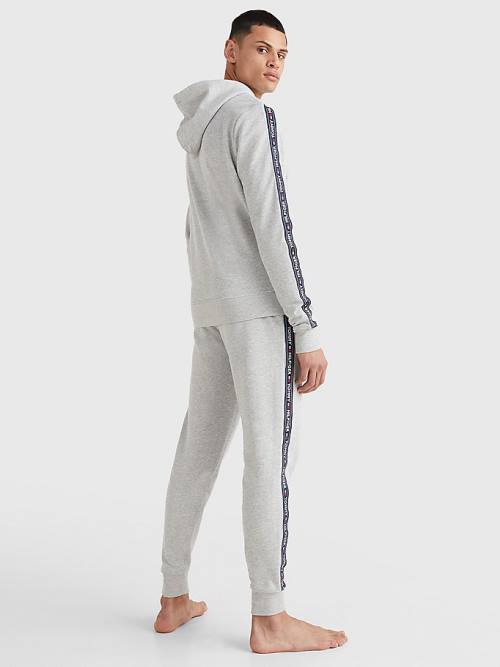 Grey Tommy Hilfiger Logo Tape Men's Pyjamas | TH504BAJ