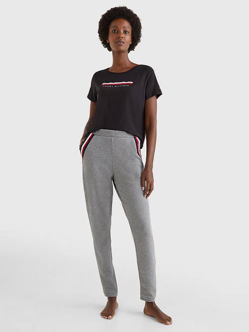 Grey Tommy Hilfiger Lounge Cuffed Joggers Women's Pants | TH305FPX