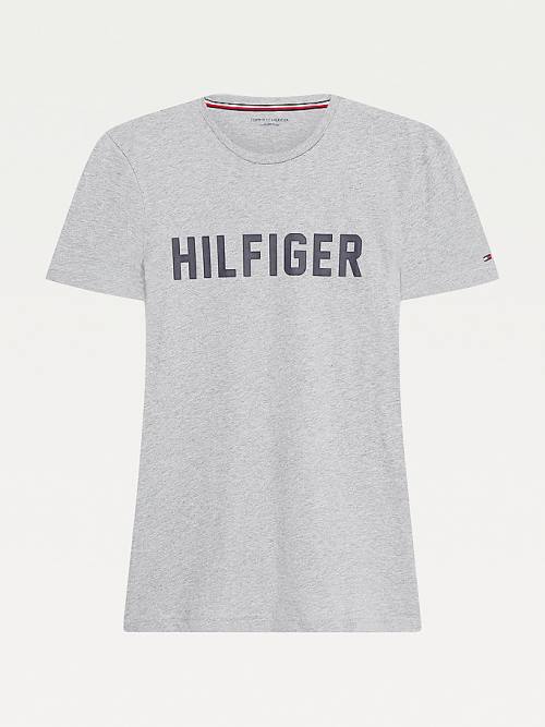 Grey Tommy Hilfiger Lounge Logo Organic Cotton Men's Pyjamas | TH790JTB