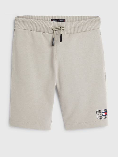 Grey Tommy Hilfiger Natural Earth Dye Sweat Shorts Boys\' Pants | TH642LBA